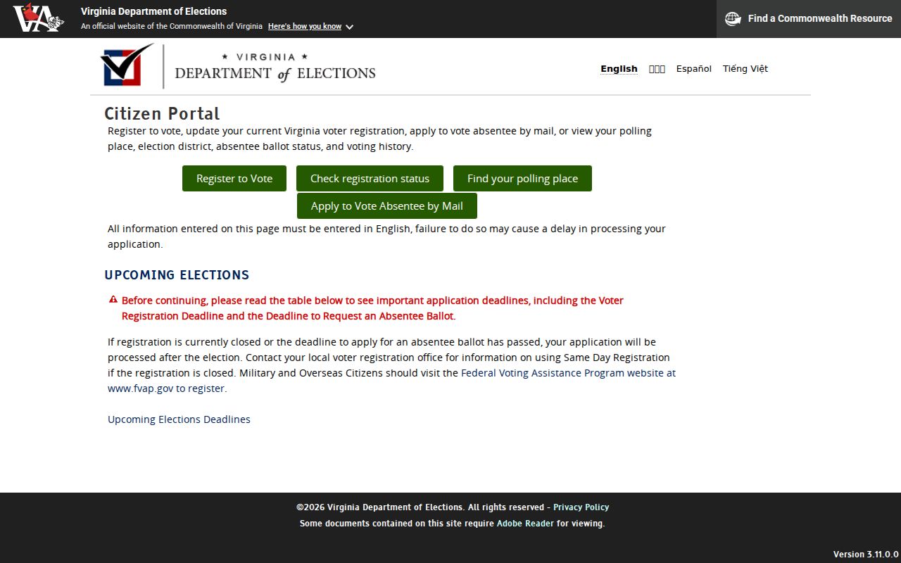 Norfolk residents directory Virginia voter status and polling lookup