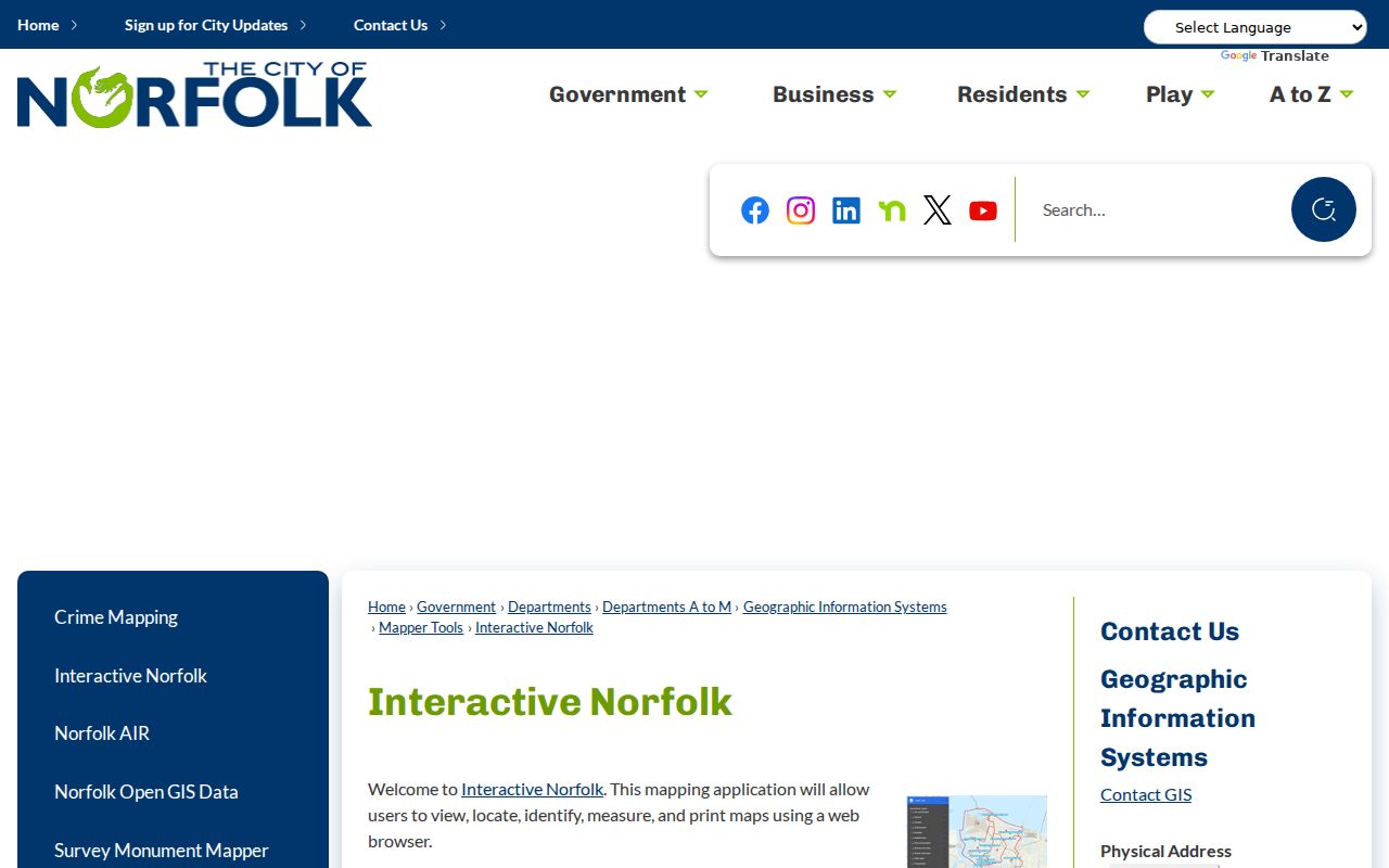 Norfolk street directory Interactive Norfolk parcel ZIP and civic league layers